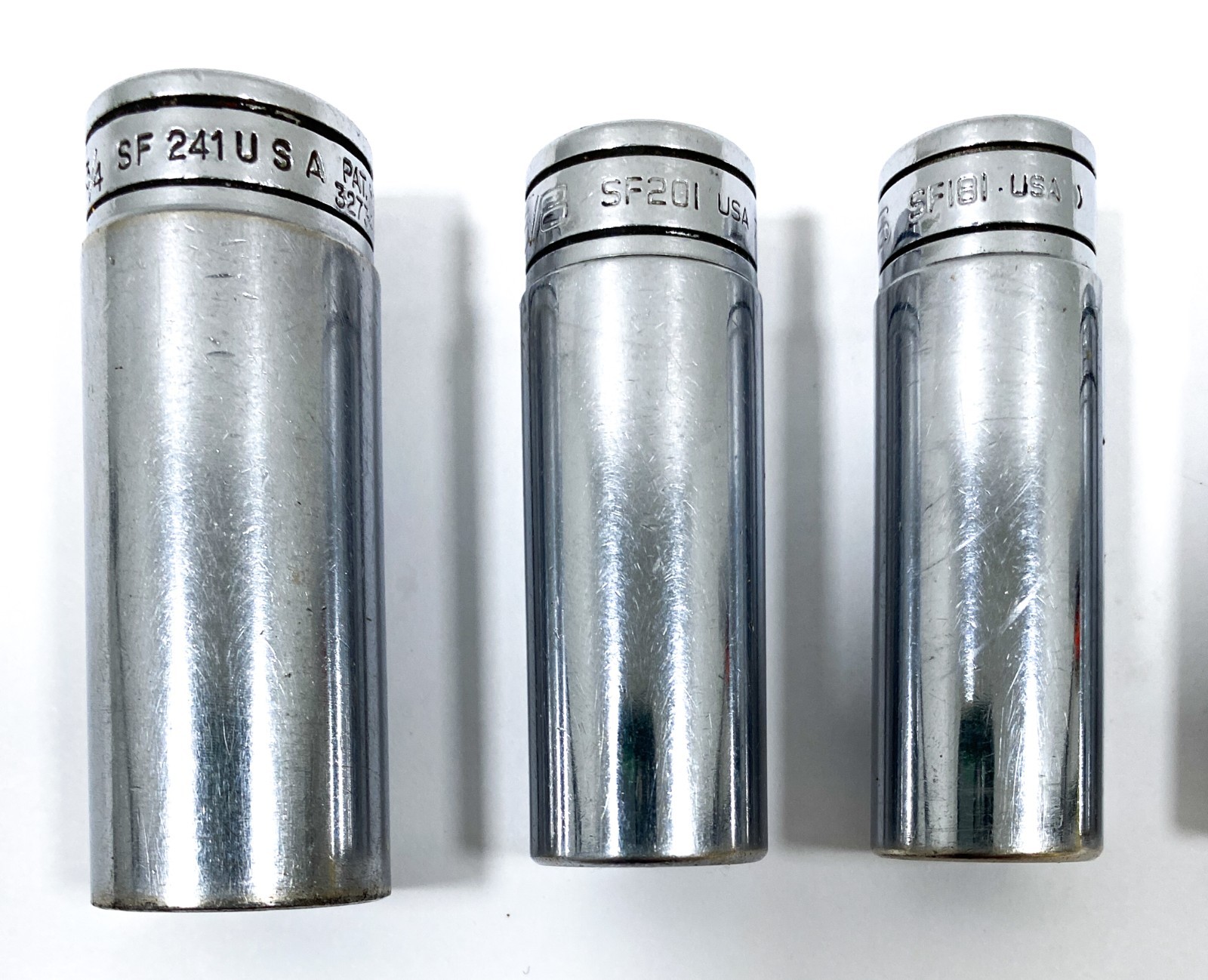 SNAP ON 6 PIECE SOCKET SET 3/8″ DR SF121 SF141 SF161 SF181 SF201 SF241 12PT