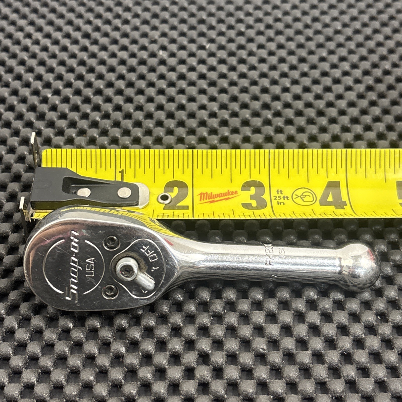 Snap On USA 3/8″ Drive Stubby Chrome Ratchet FK830