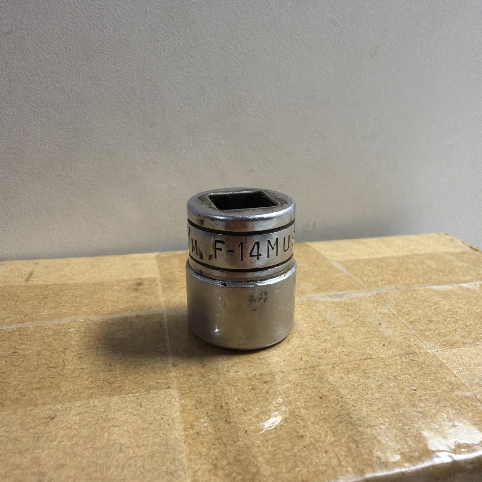 Snap On 3/8″ Drive 14M/M 12PT Metric Shallow Chrome Socket USA F 14M 14MM