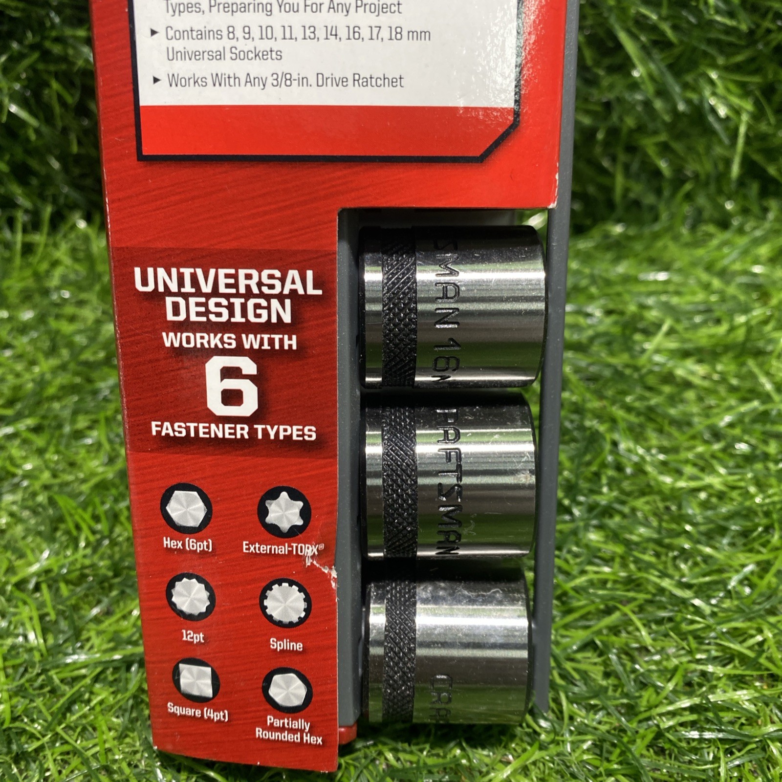 Craftsman Vintage 9-Piece Metric Socket Set 9-2496 NOS