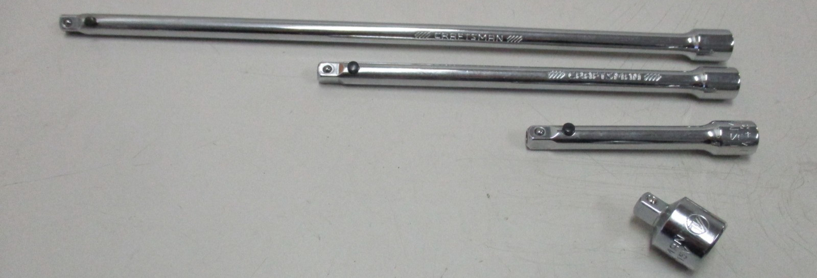 Craftsman 4pc 1/4 Dr 3″,6″,10″ Quick Release Extensions & 3/8″ to 1/4″ Adapter
