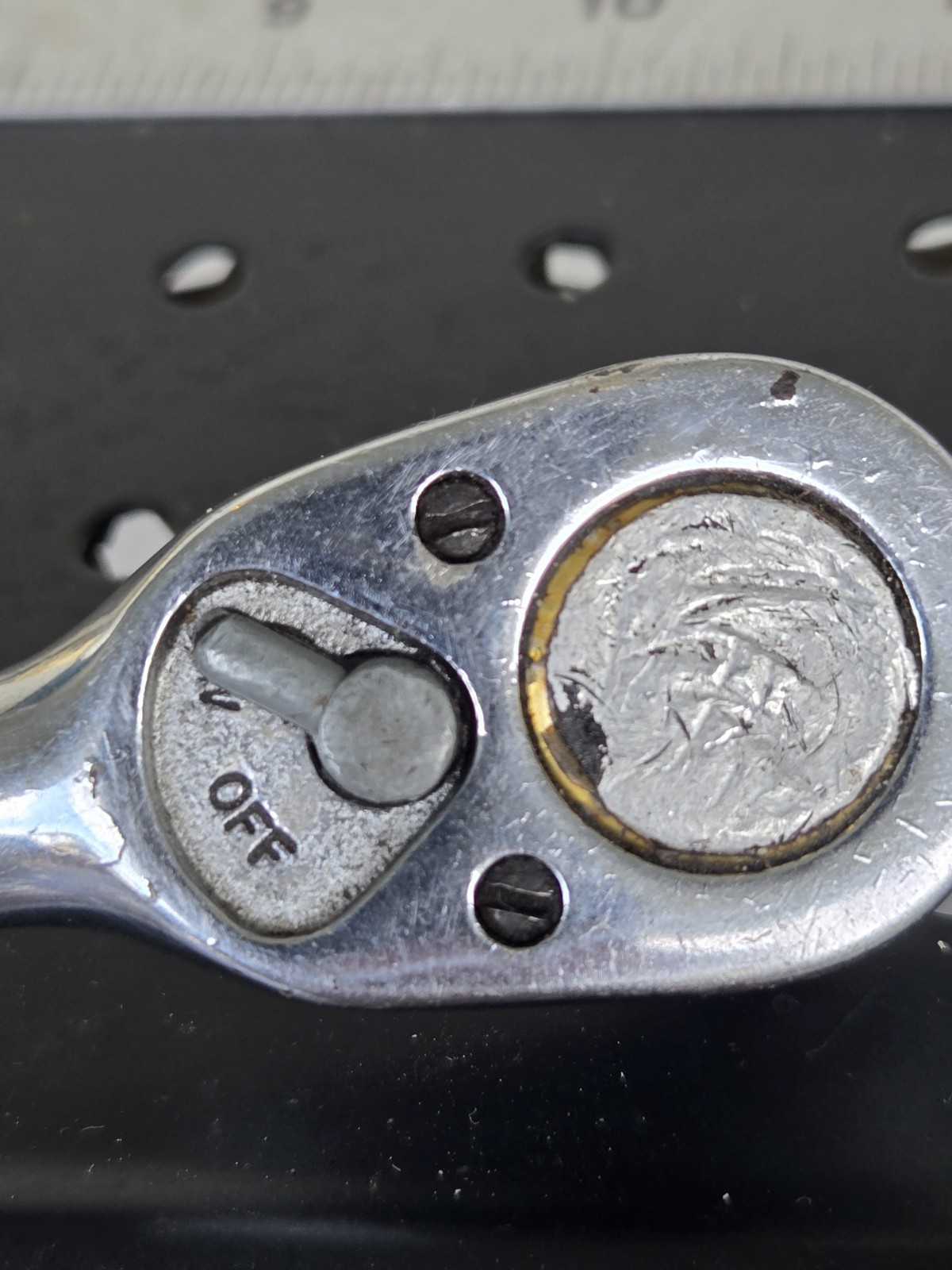 Snap On Tools Vintage F71G Ferret 3/8” Drive Standard Ratchet USA