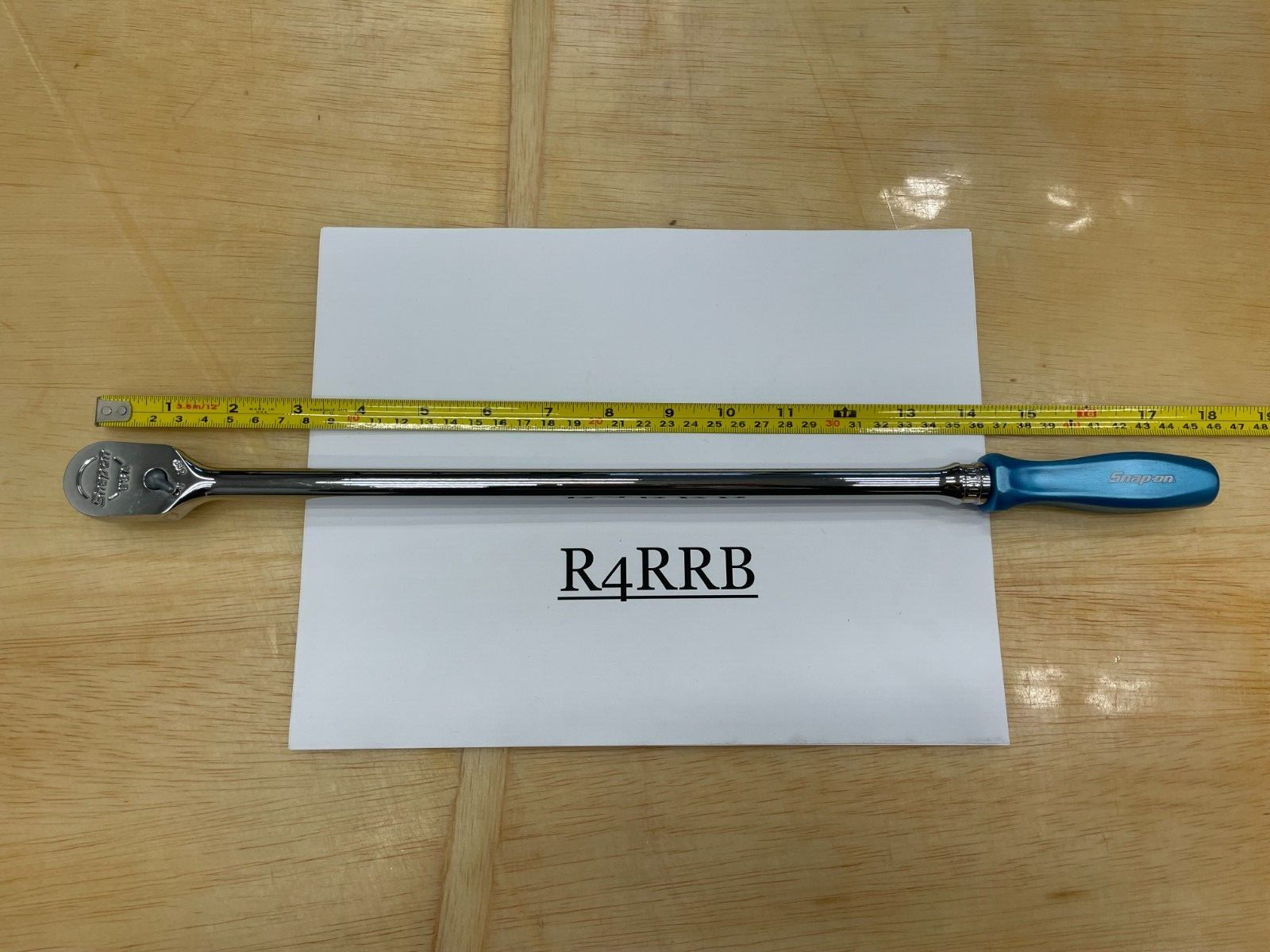 Snap-on Tools NEW BLUE PEARL 3/8″ Drive Hard Extra-Long Fixed Ratchet FHLLD80PB