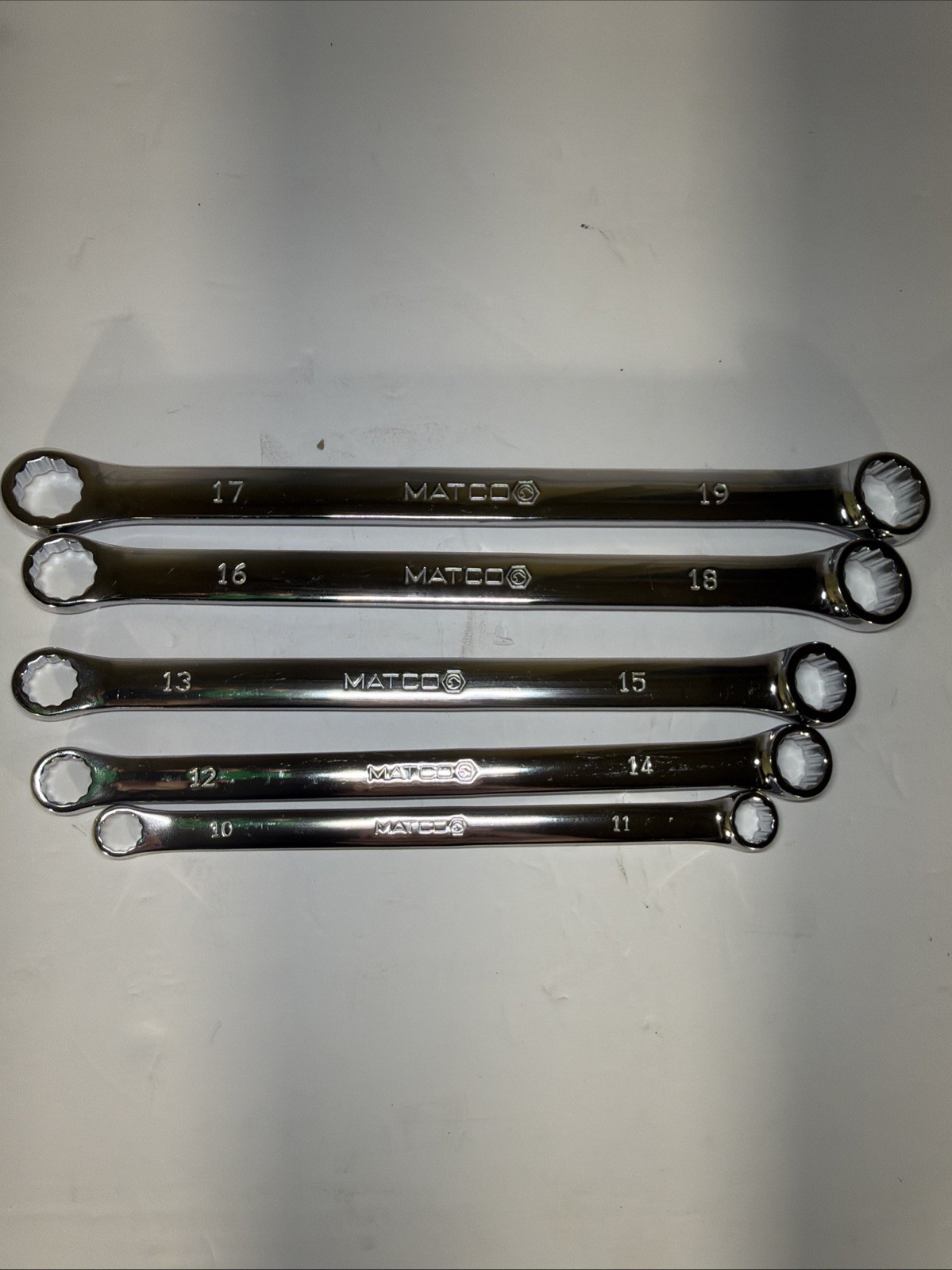 Matco Tools SRBLM5TA 5 Piece Metric Wrench Set 10mm-19mm