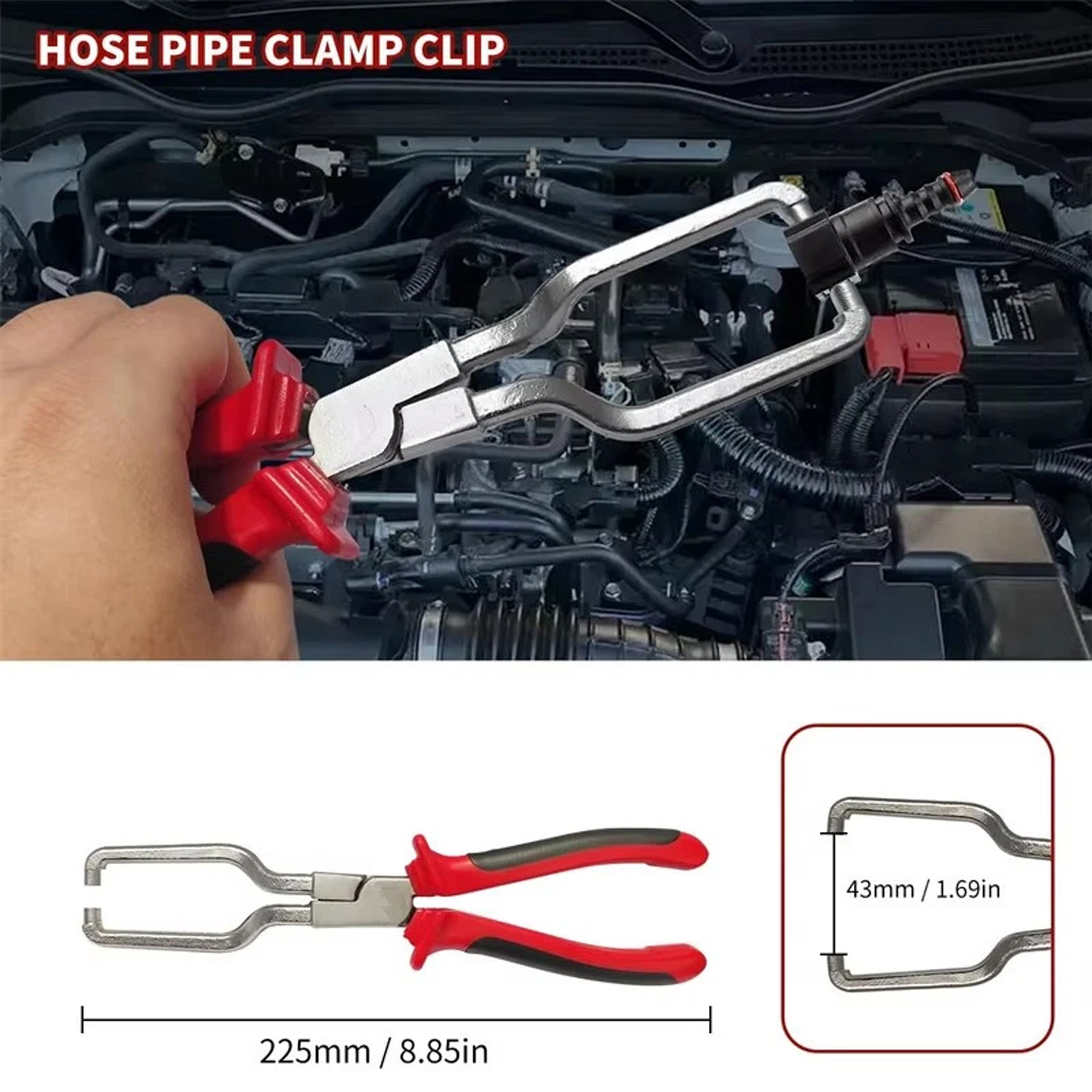 6Pc Electrical Disconnect Pliers Kit Set with Hose Clamp Pliers for Wire Harness