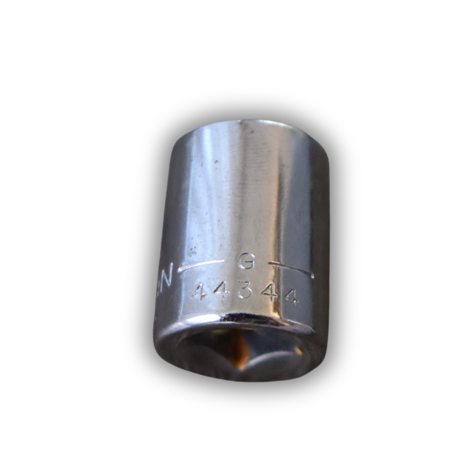 Vintage Craftsman 44344 G 7/16″ SAE 8-Point Shallow Socket 3/8″ Drive USA Chrome