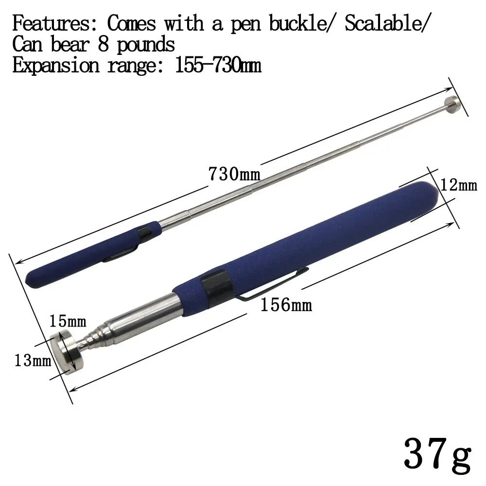 3x MAGNETIC PICK UP TOOL 5/8/10 LBS TELESCOPIC LONG REACH EXTENDING MAGNET PEN