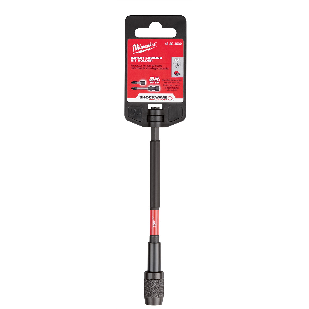 Milwaukee 48-32-4532 SHOCKWAVE 6″ Impact Locking Bit Holder