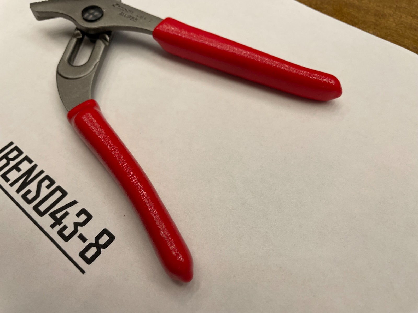 Snap-on Tools NEW RED 5″ Soft Grip Adjustable Joint Pliers AWP45