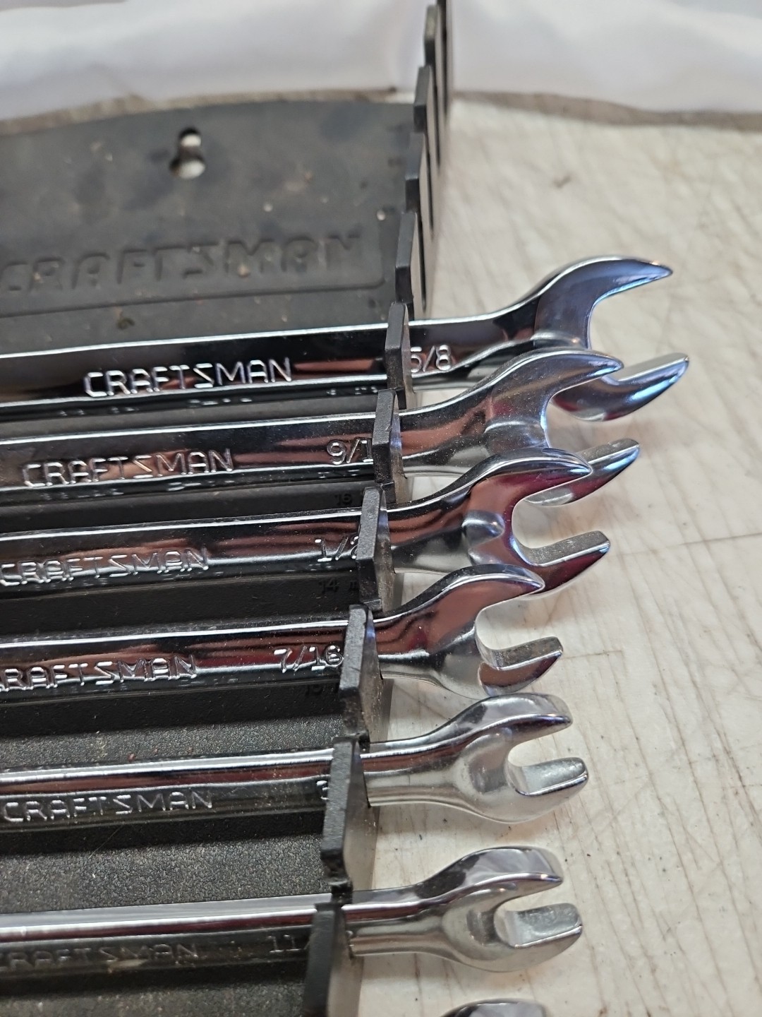 8 Craftsman Z-AH Series SAE Combination Wrench Set & Holder