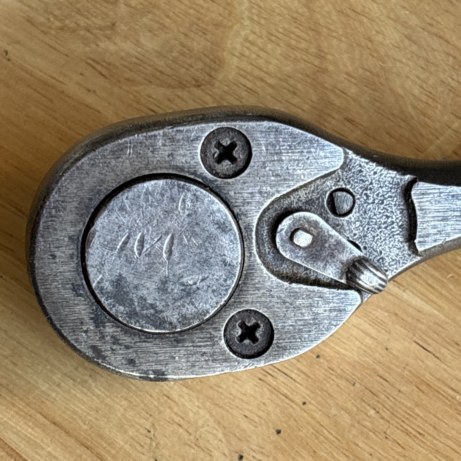 Plomb 10.25″ Ratchet 1/2″ Drive Pebble Handle 5449 Plvmb Plumb Vtg USA