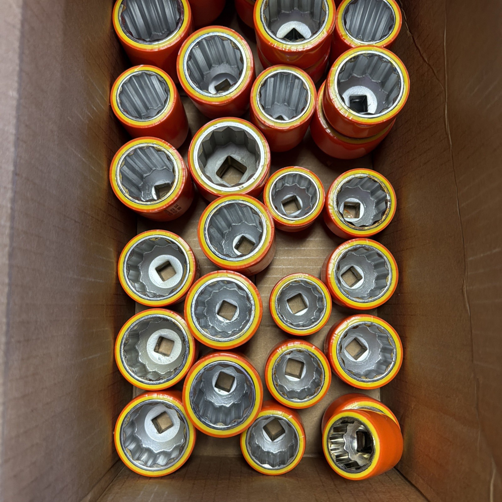 Lot of 30+ OEL Sales 1000V Insulated Impact Sockets Assorted SAE Utility
