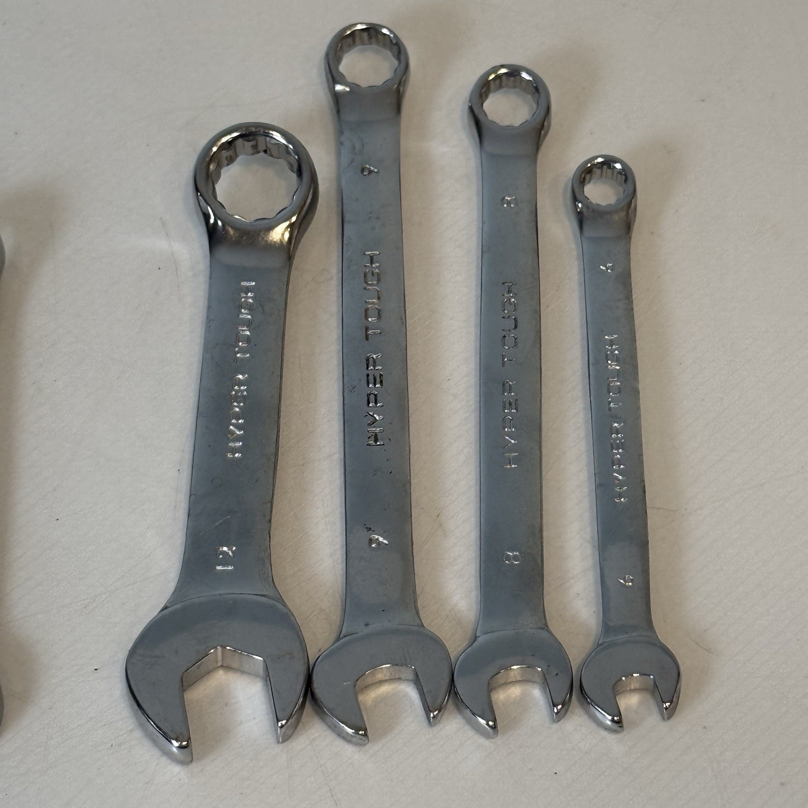 Hyper Tough Wrenches Open Box Combination Mixed Lot Sizes SAE Metric 11 Pieces