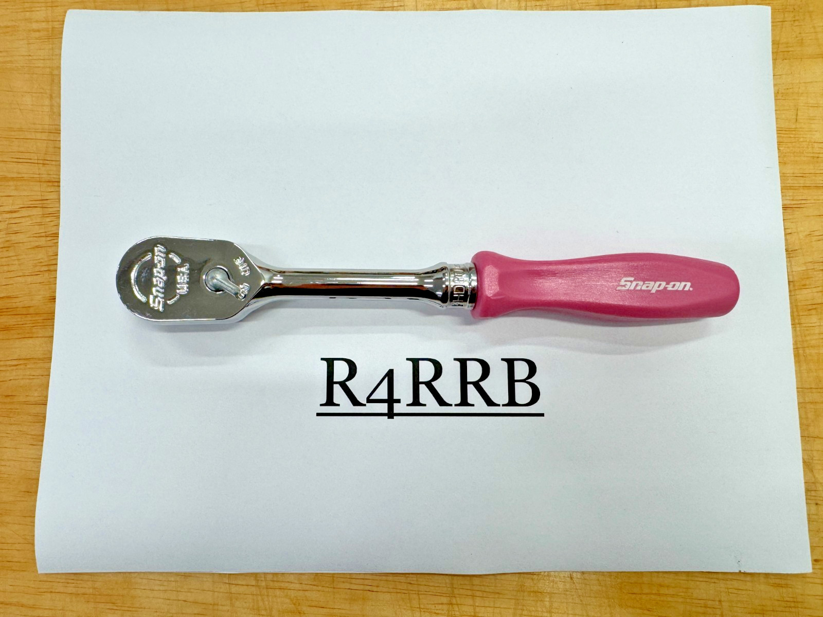 Snap-on Tools USA NOS 8pc PINK PEARL Hard Handle 3/8″ Fixed Flex Ratchet Lot Set