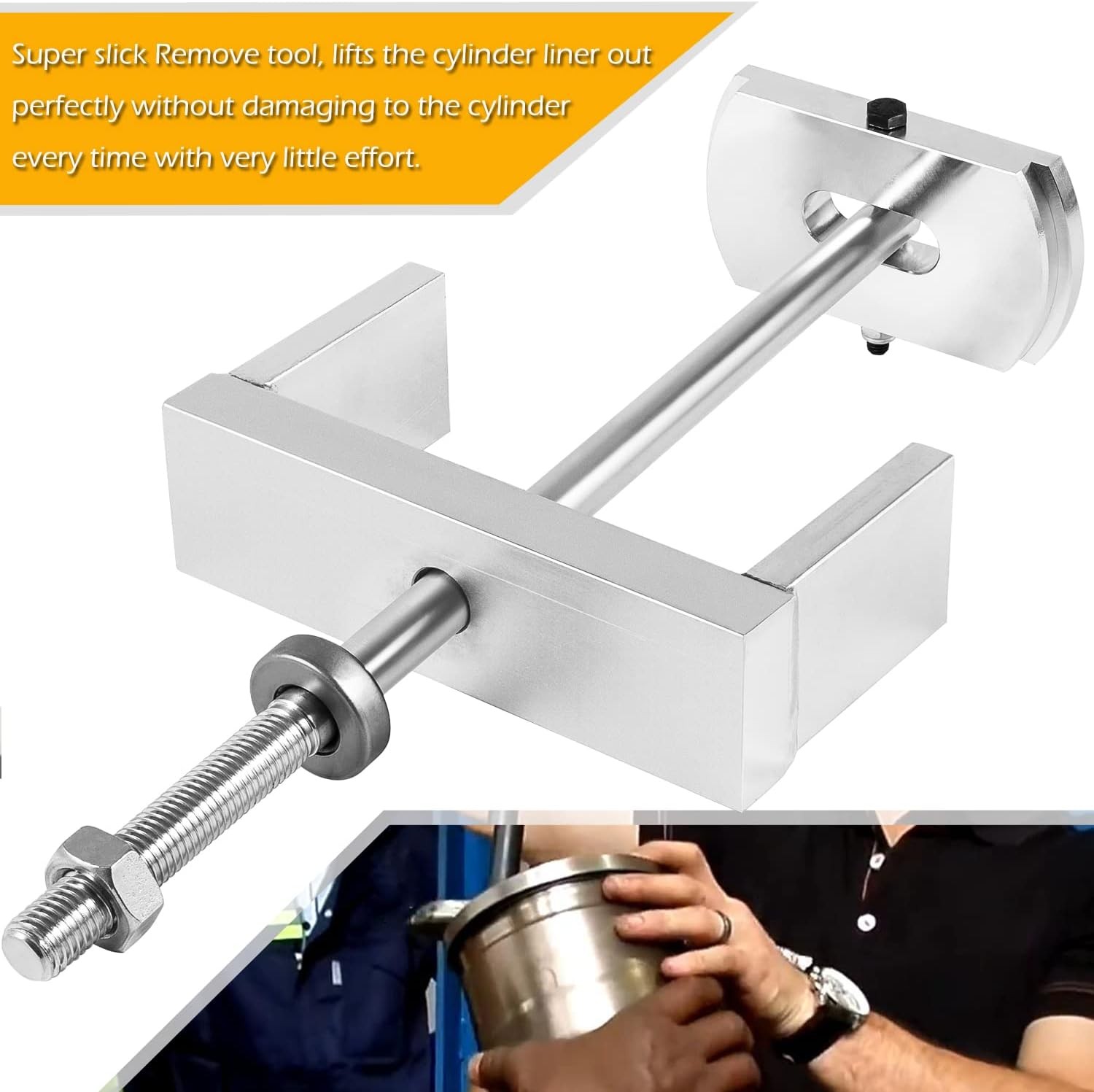 J-35791 Cylinder Liner Puller Remover Tool Fits Non-EGR Detroit & Volvo Engines