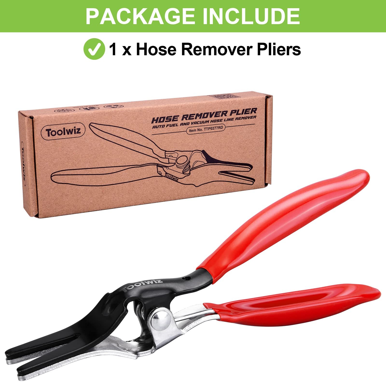 Toolwiz Automobile Hose Removal Pliers, Auto Fuel, Vacuum Line Tube Hose Remover