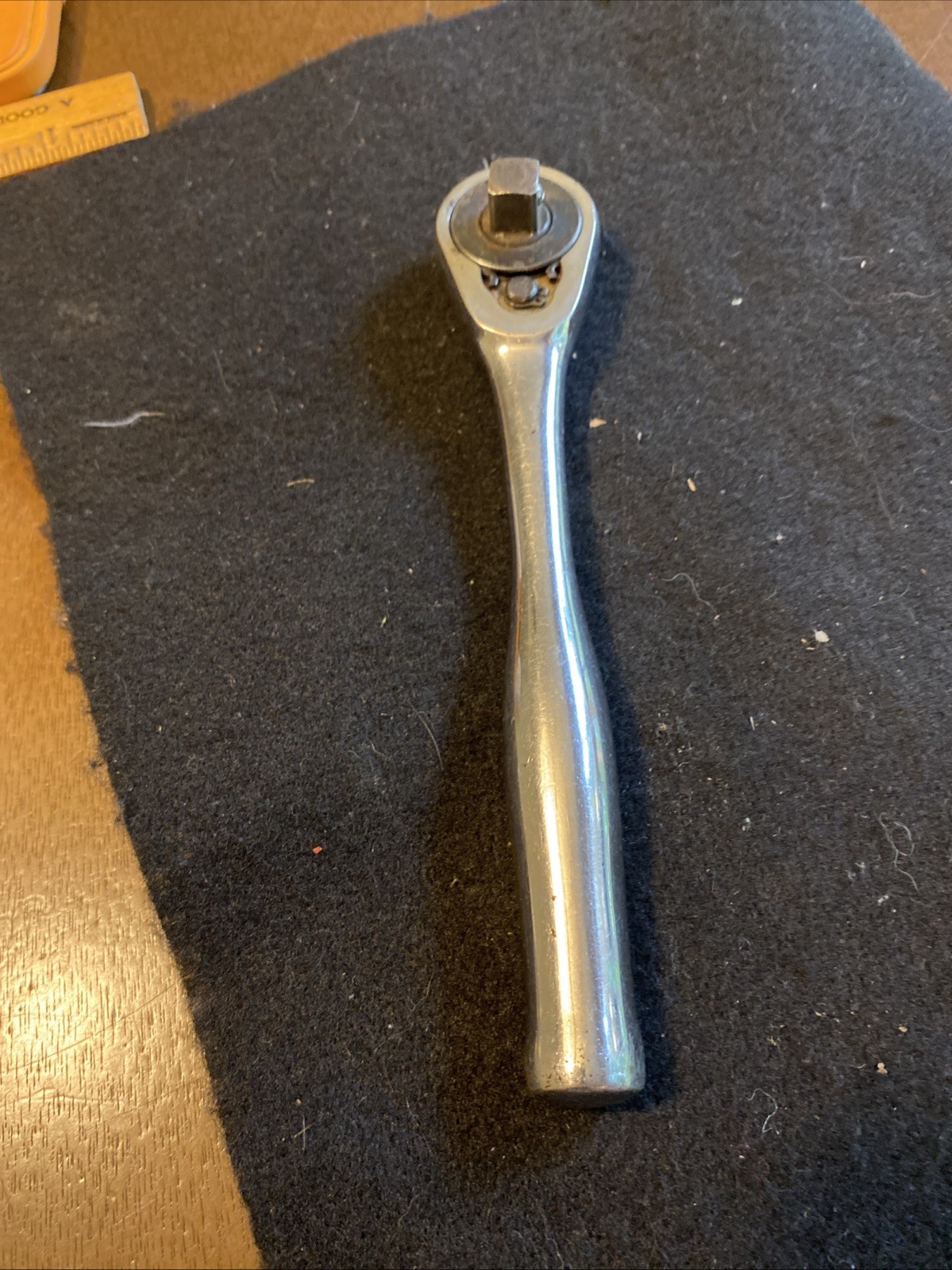 Cornwell USA 3/8” Drive Standard Handle Chrome Ratchet 7” Long USA MADE Vintage
