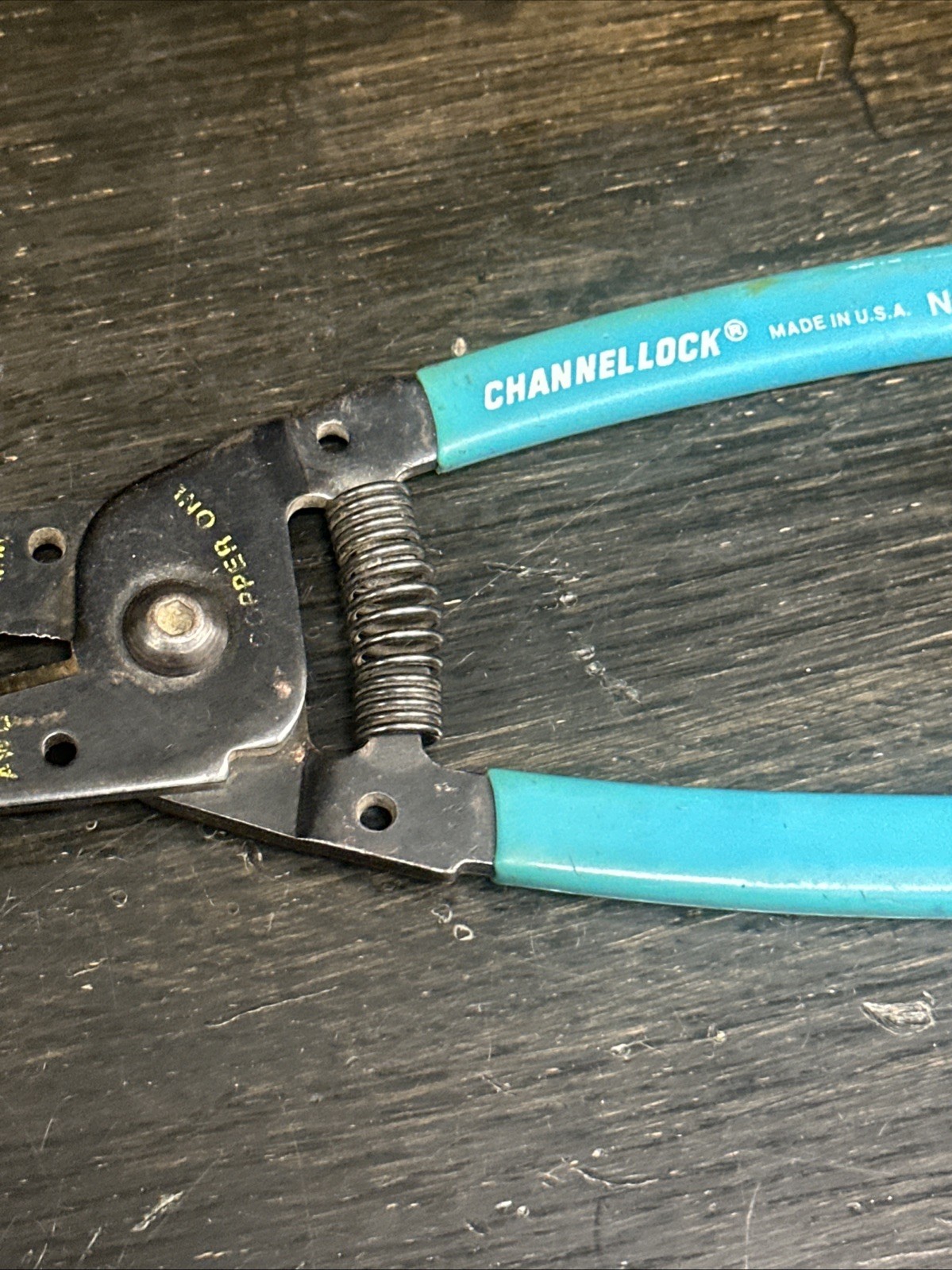 VINTAGE CHANNELLOCK NO. 958 WIRE STRIPPER CUTTER – USA