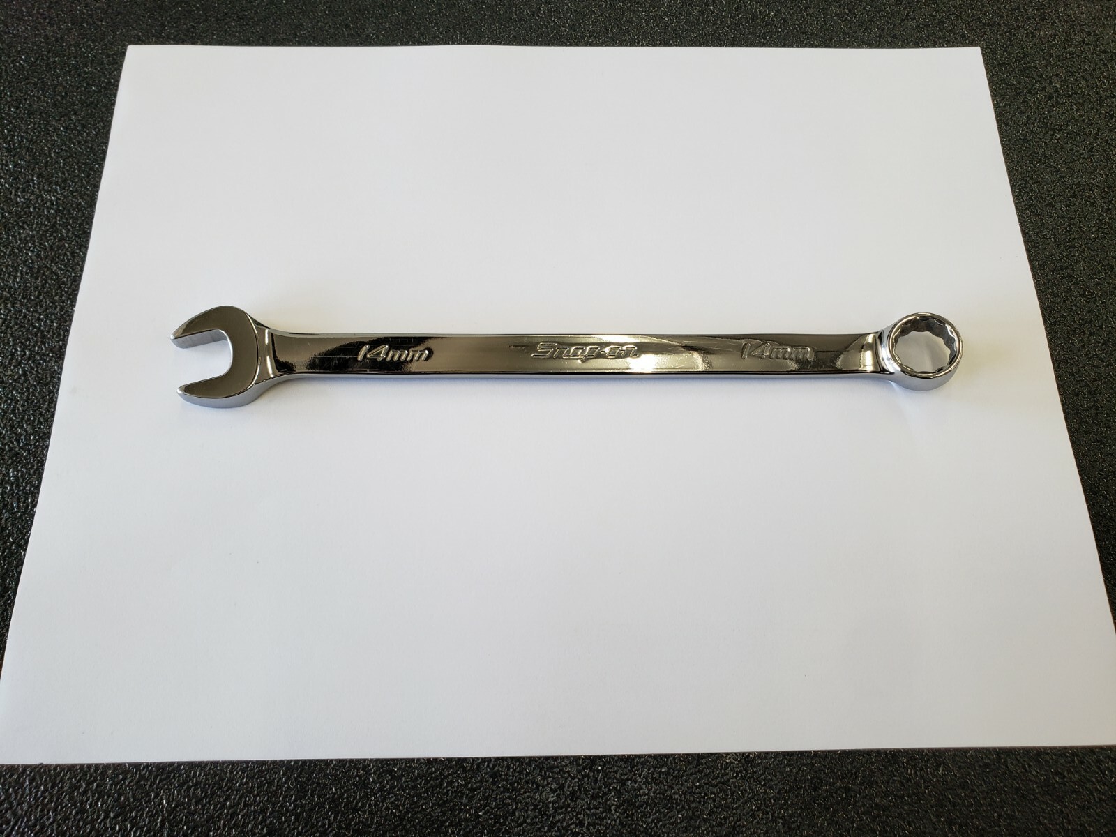 Snap-on Tools USA NEW 14mm Metric 12pt Standard Chrome Combo Wrench OEXM140B