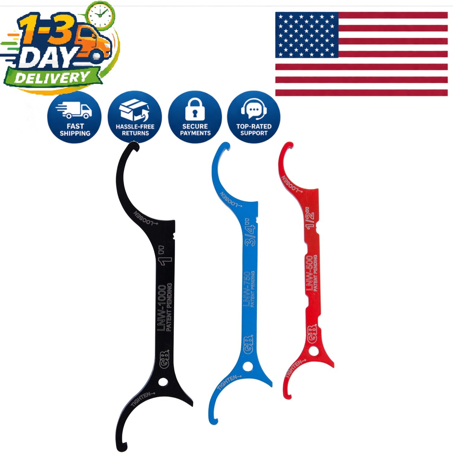 Efficient Assorted Locknut Wrench Set with Thin Design for Easy Use