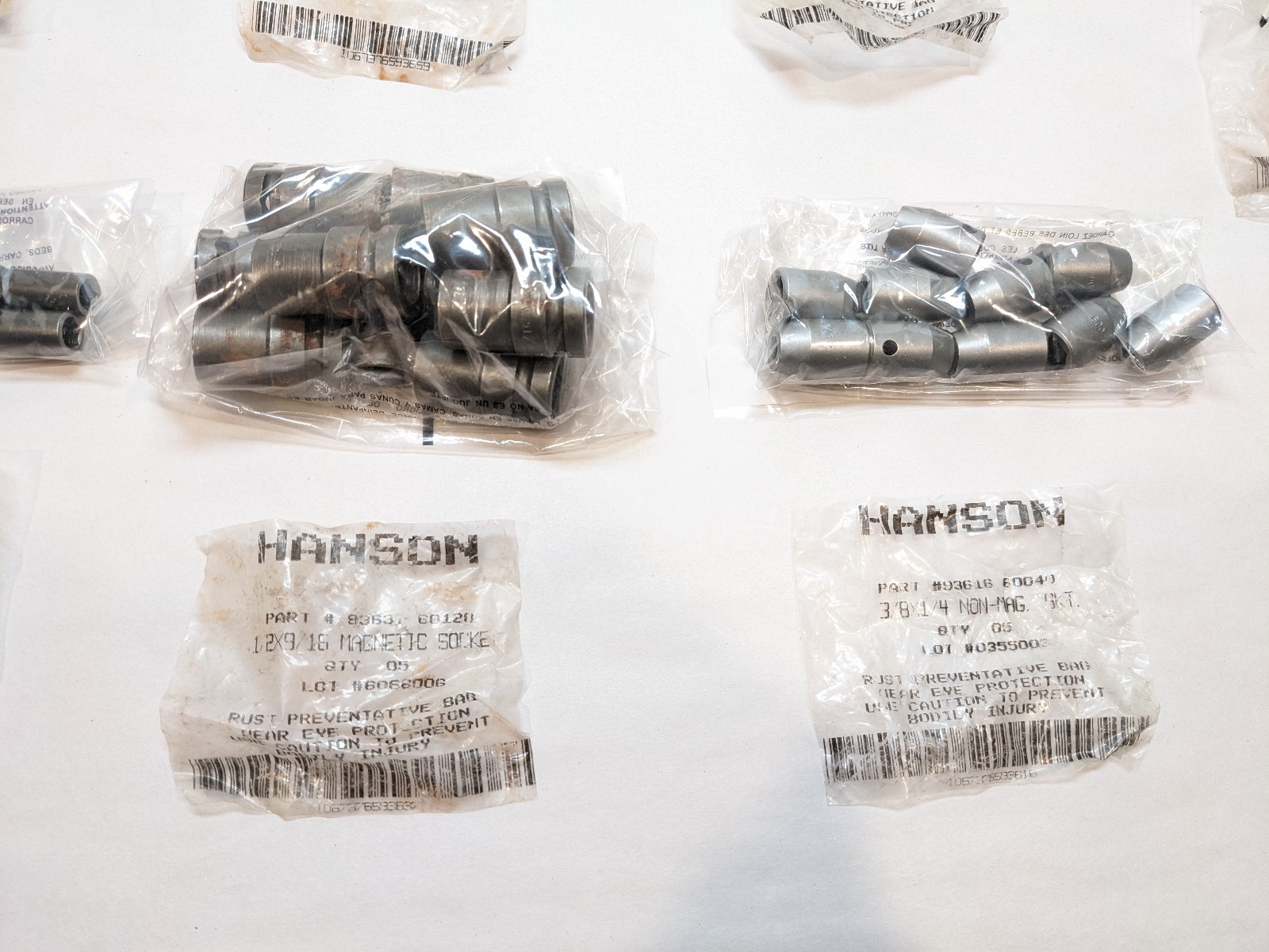 LARGE Lot (120+) Hanson Magnetic Sockets Mechanics Tools USA MADE