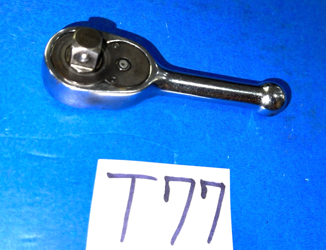 SNAP-ON TOOLS 3/8 DRIVE STUBBY HANDLE RATCHET F710BK INCLUDES SHIPPING IN THE US