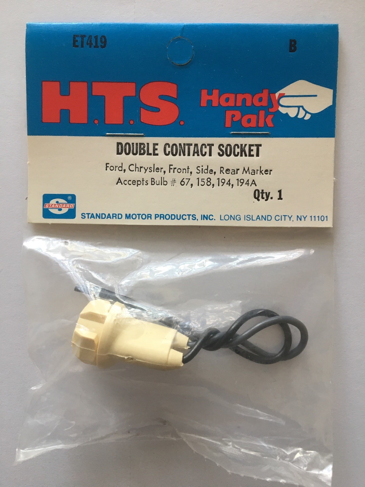 Standard ET419/S100 Pigtail Double Contact Socket