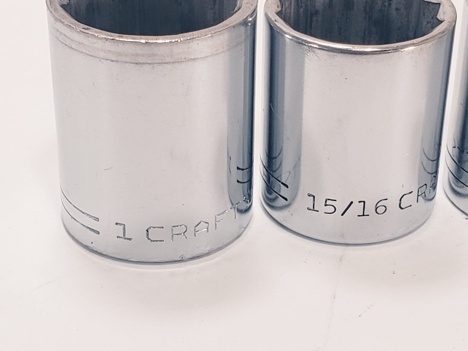 6 Craftsman Socket 1/2” Drive =V= Series 12pt 5/8″,11/16″,3/4″, 7/8″, 15/16″, 1″