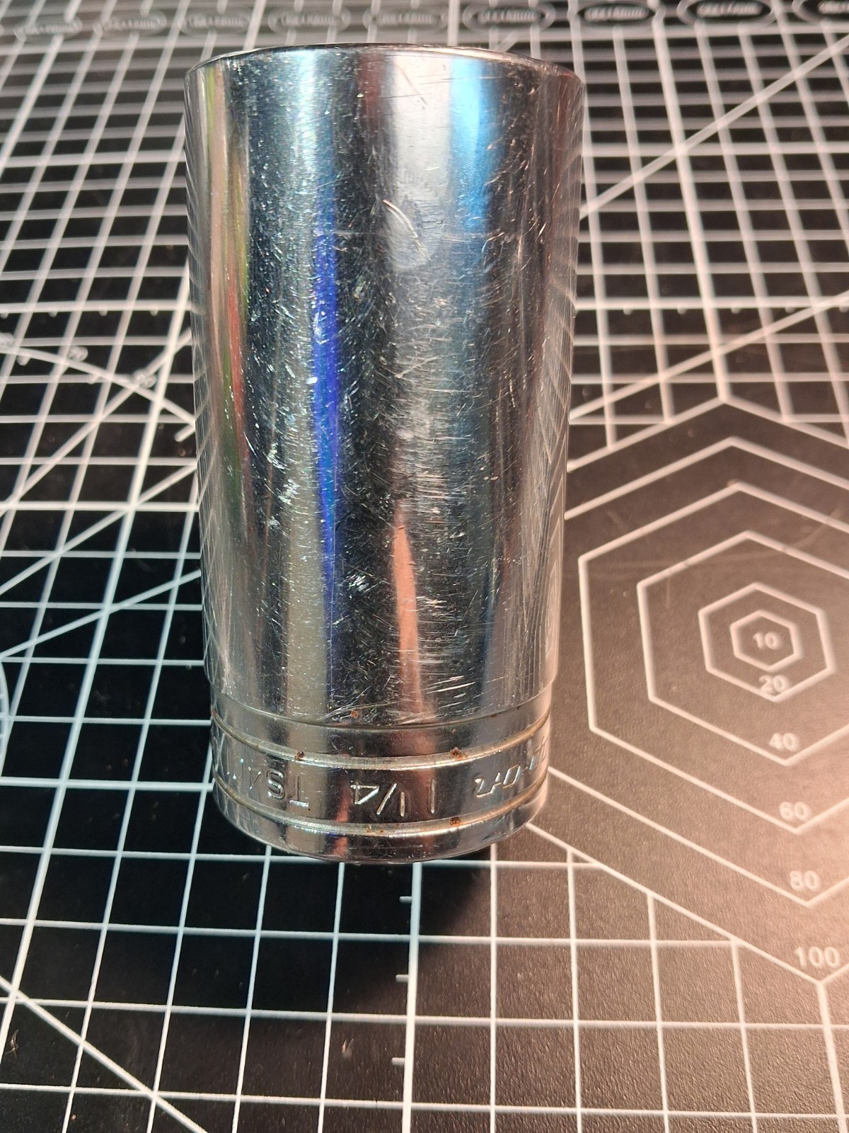 Snap On 1/2 drive deep SAE 6 point 3/8- 1 3/8 chrome socket set 17pc