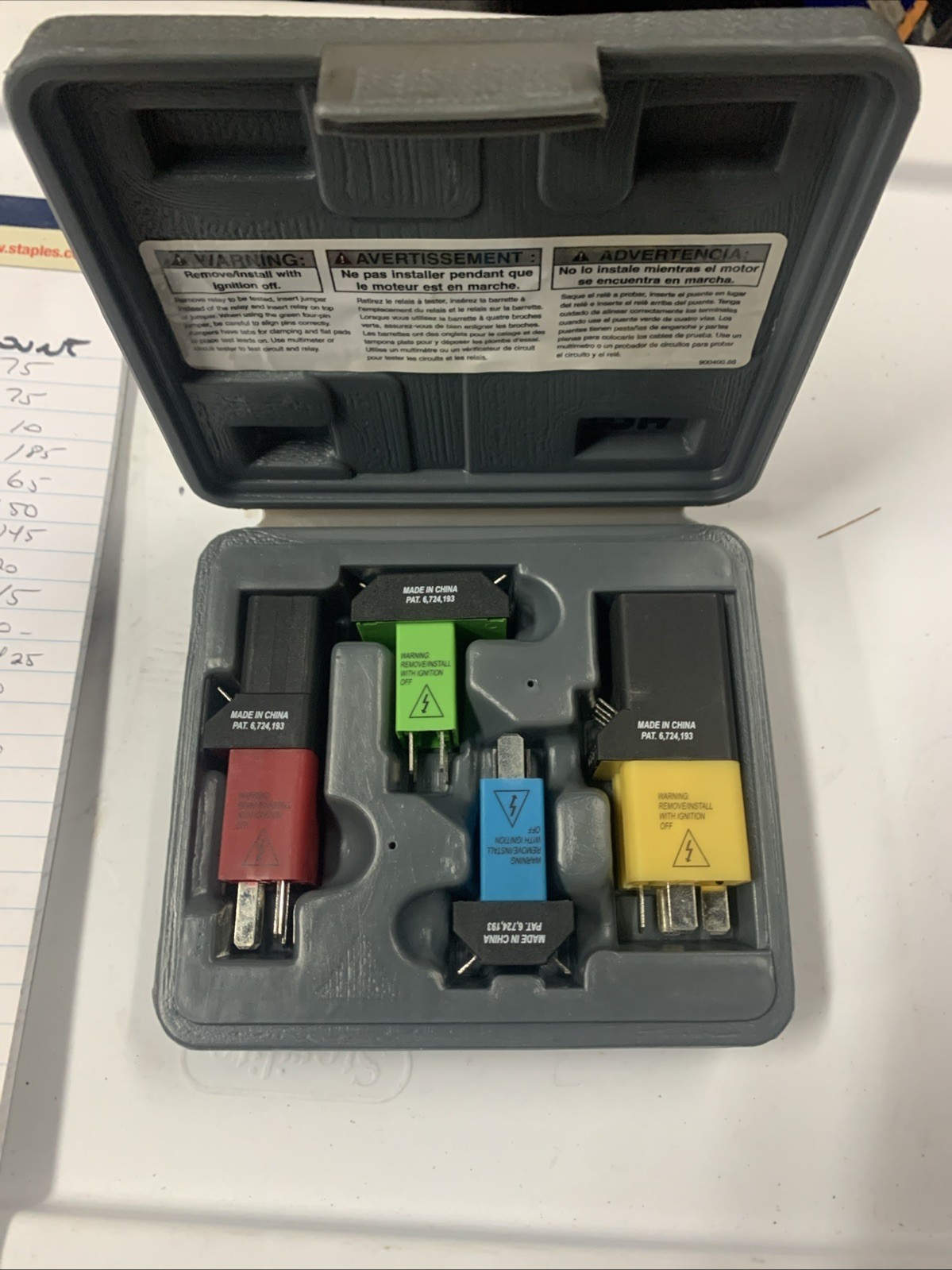 Lisle 56810 Relay Test Jumper Tool Kit In Case Electrical diagnostic testing