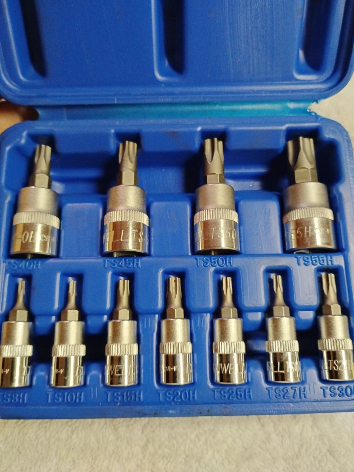 Cornwell Tools CBS-TSH1102S 11 Piece Tamper-Proof Torx 5pt. Socket Set