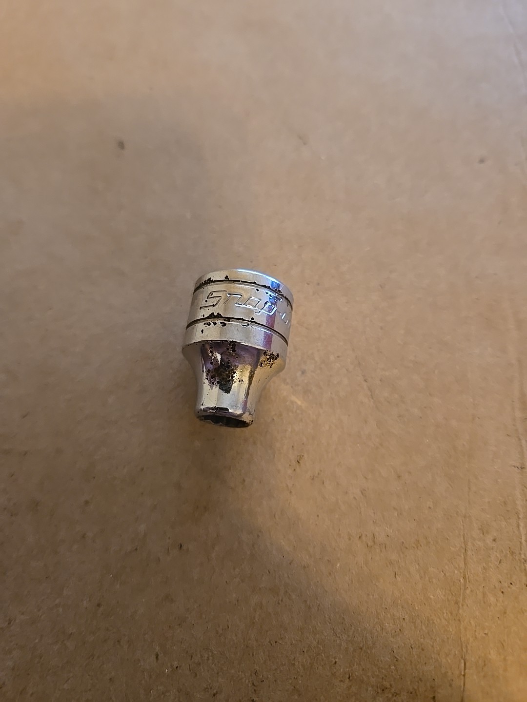 Snap On 3/8″ Drive 1/4″ 12PT SAE Shallow Chrome Socket USA F081