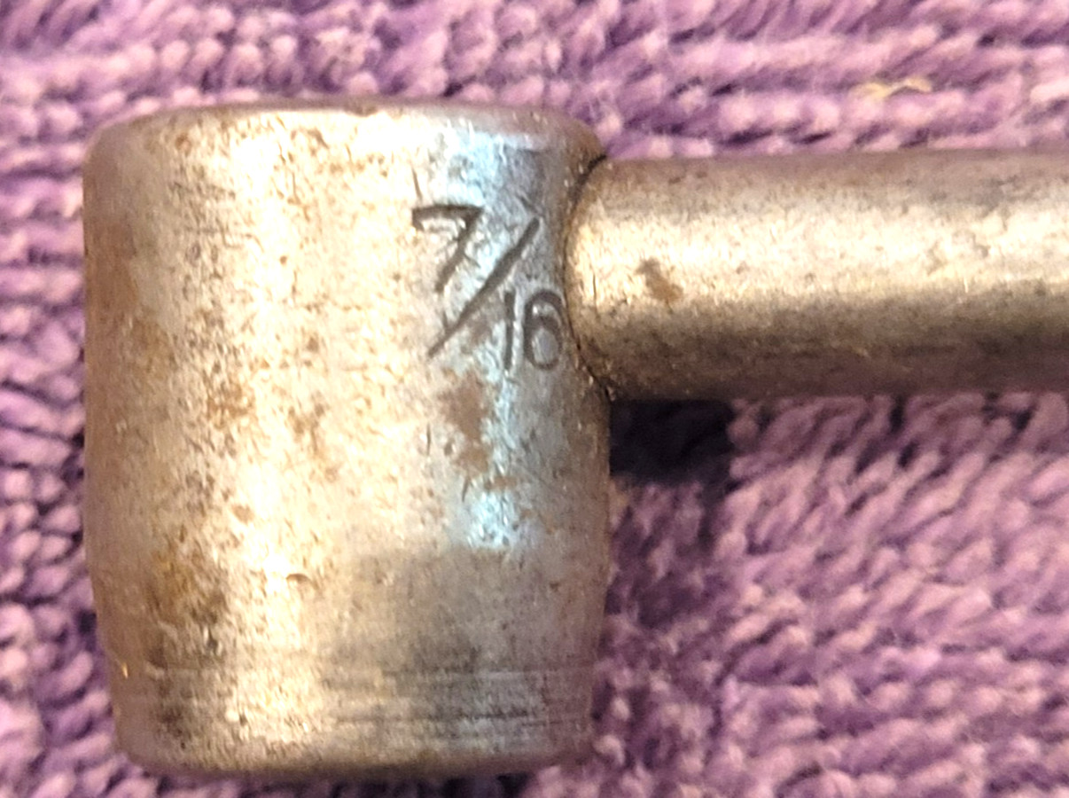 Vintage SNAP ON 7/16” x 1/2” Hammer Head Fixed Socket Wrench