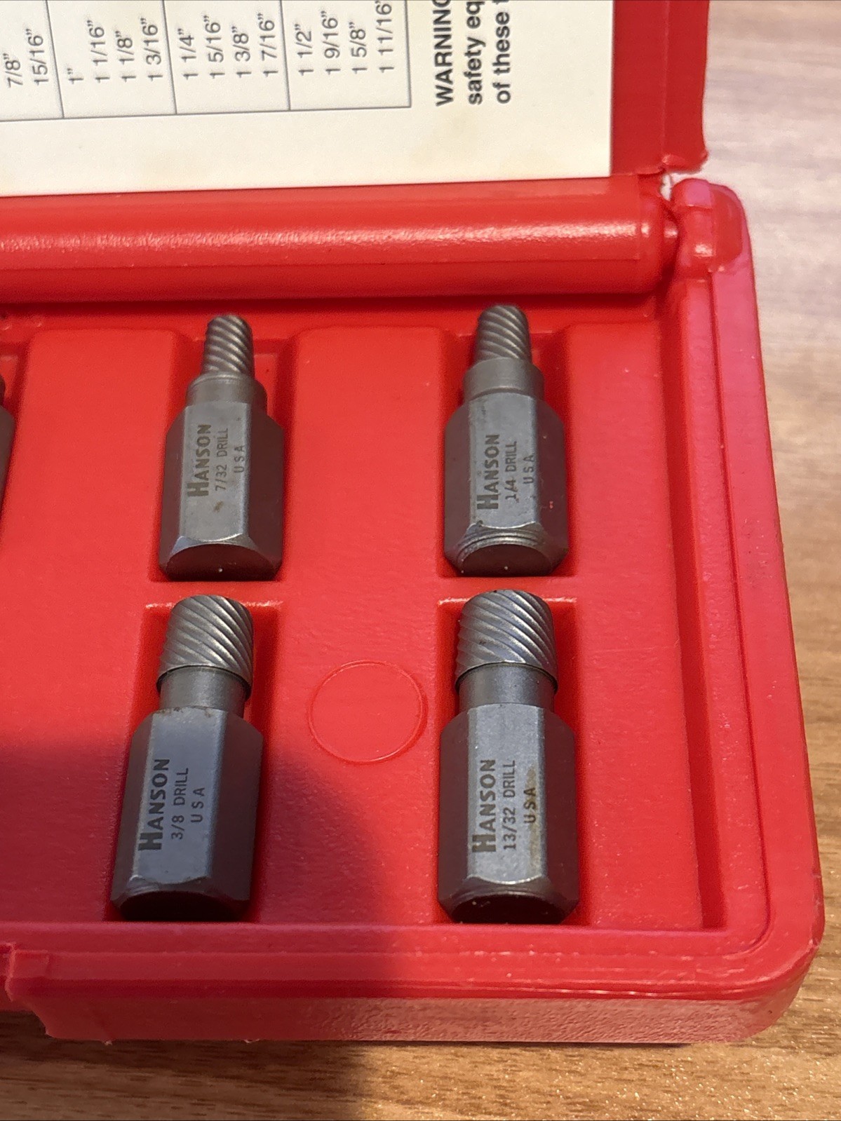 NOS Irwin Hanson USA 53226 10pc Multi-Spine Screw Extraction Set, 1/8″ to 13/32″