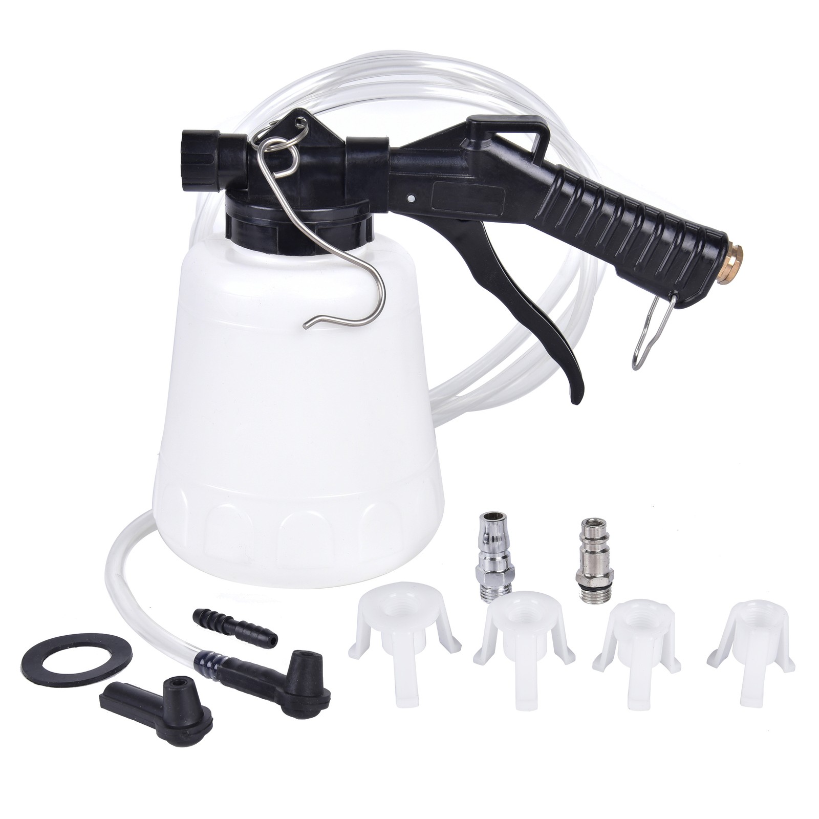 AAIN 1L Universal Vacuum Pneumatic Brake Fluid Bleeder Tool with Hanging Hook
