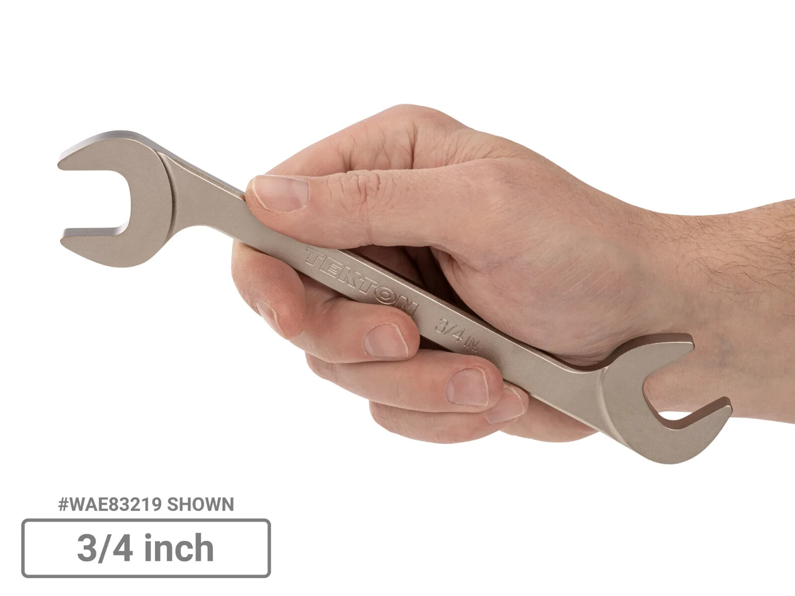 TEKTON Angle Head Open End Wrench Set ,Modular Organizers, 19-Piece-1/4-1-1/4 in