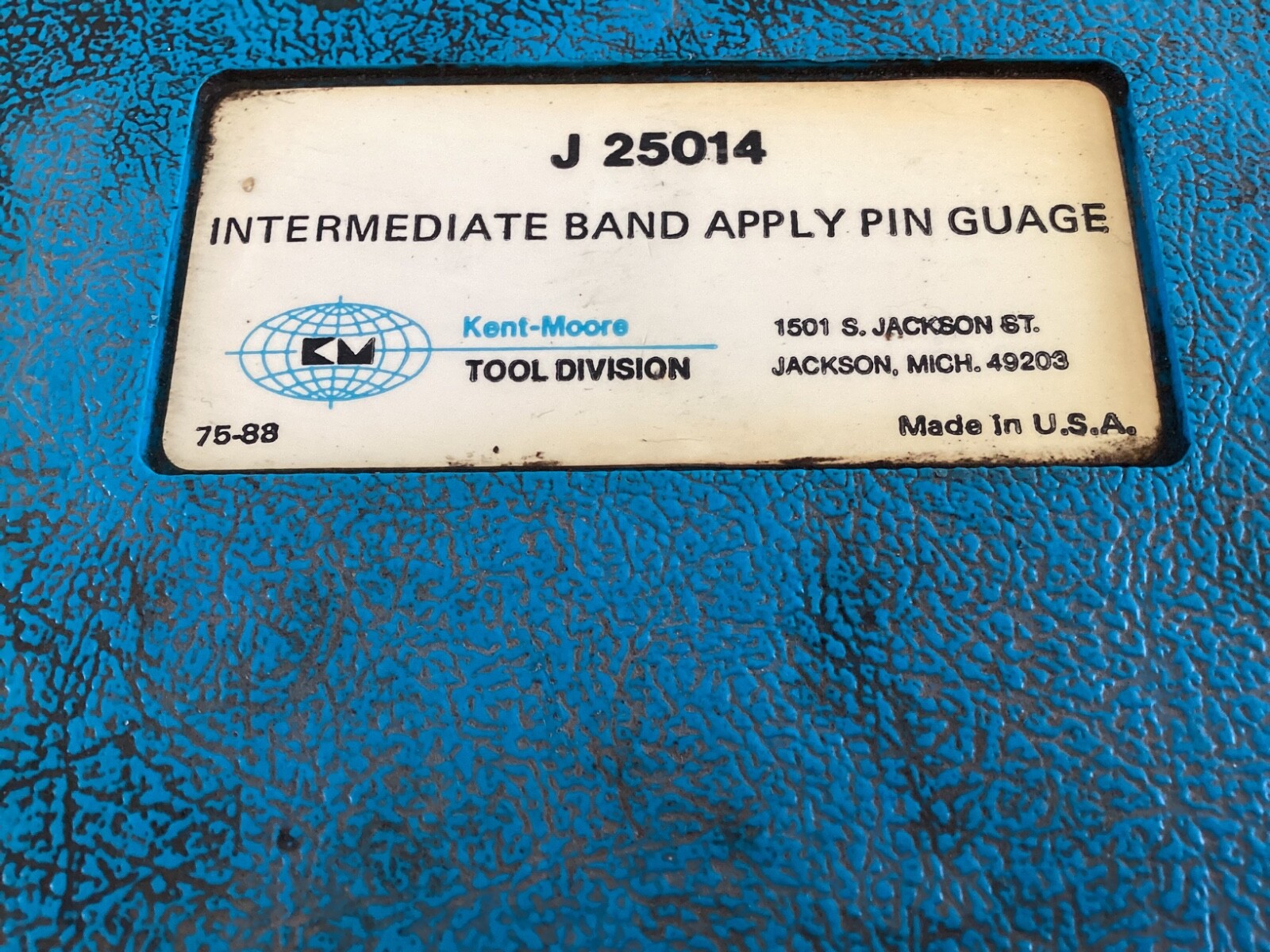 J-25014 INTERMEDIATE BAND APPLY PIN GUAGE (INCOMPLETE)