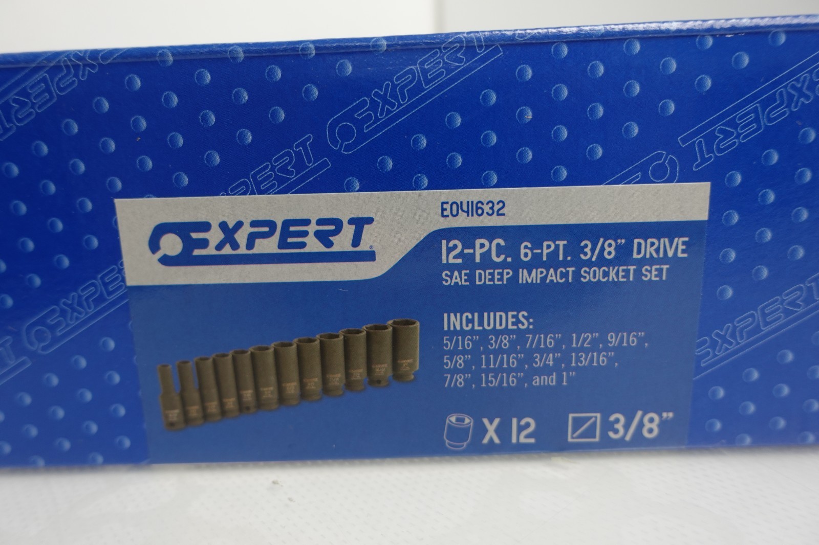 Expert 12-PC 6-PT 3/8″ Drive Safe Deep Impact Socket Set (2-Pack)