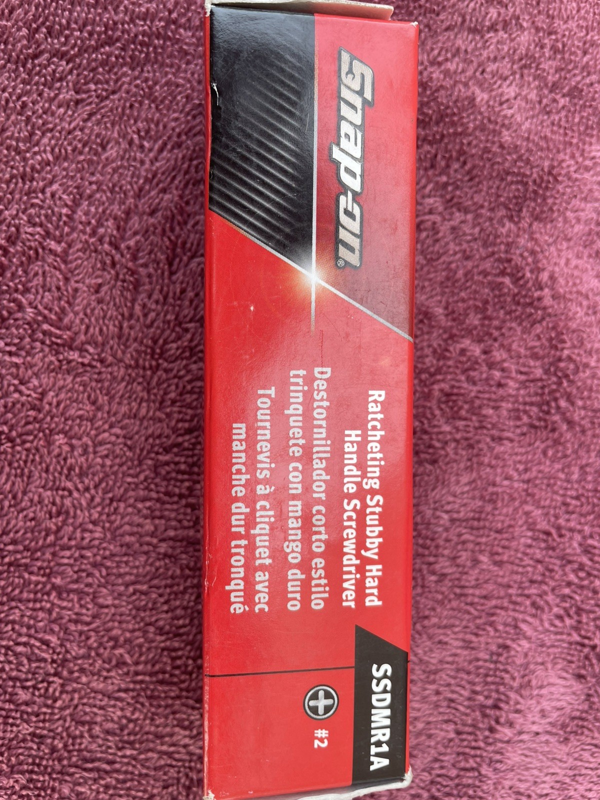 NEW* Snap-on Stubby Ratcheting Screwdriver SSDMR1A *Black HARD HANDLE*