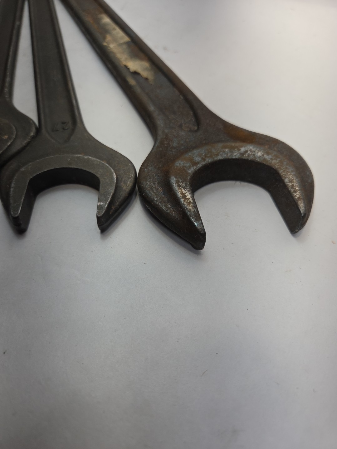 OPEN ENDED DIN894 Vintage SPANNER WRENCH Set 36,27,24,22,14,13 Used