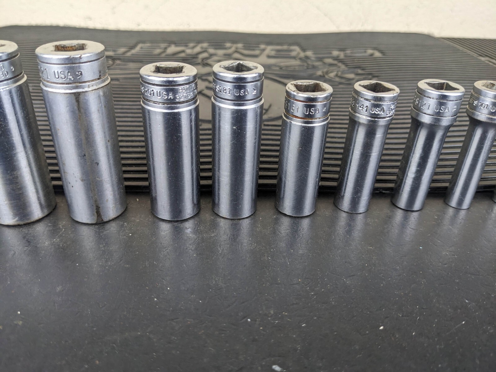 #bg232 Snap on Tools 211SFSY 3/8″ Drive Deep Chrome Socket Set Socket Set