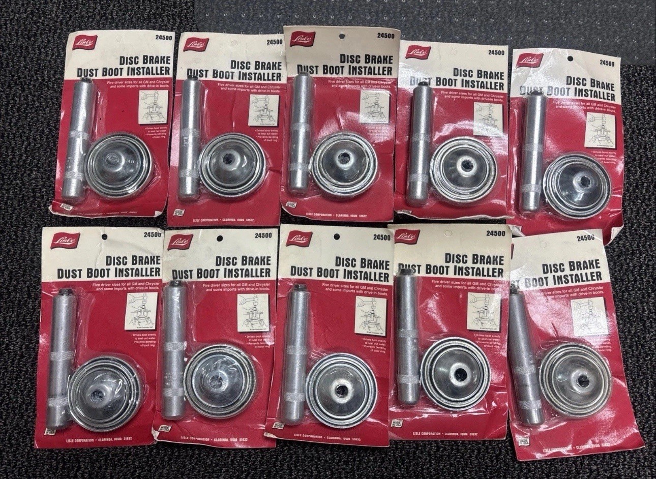 Disc Brake Dust Boot Installer Lisle Wholesale Lot Of 20 Tools 24500 Made In USA