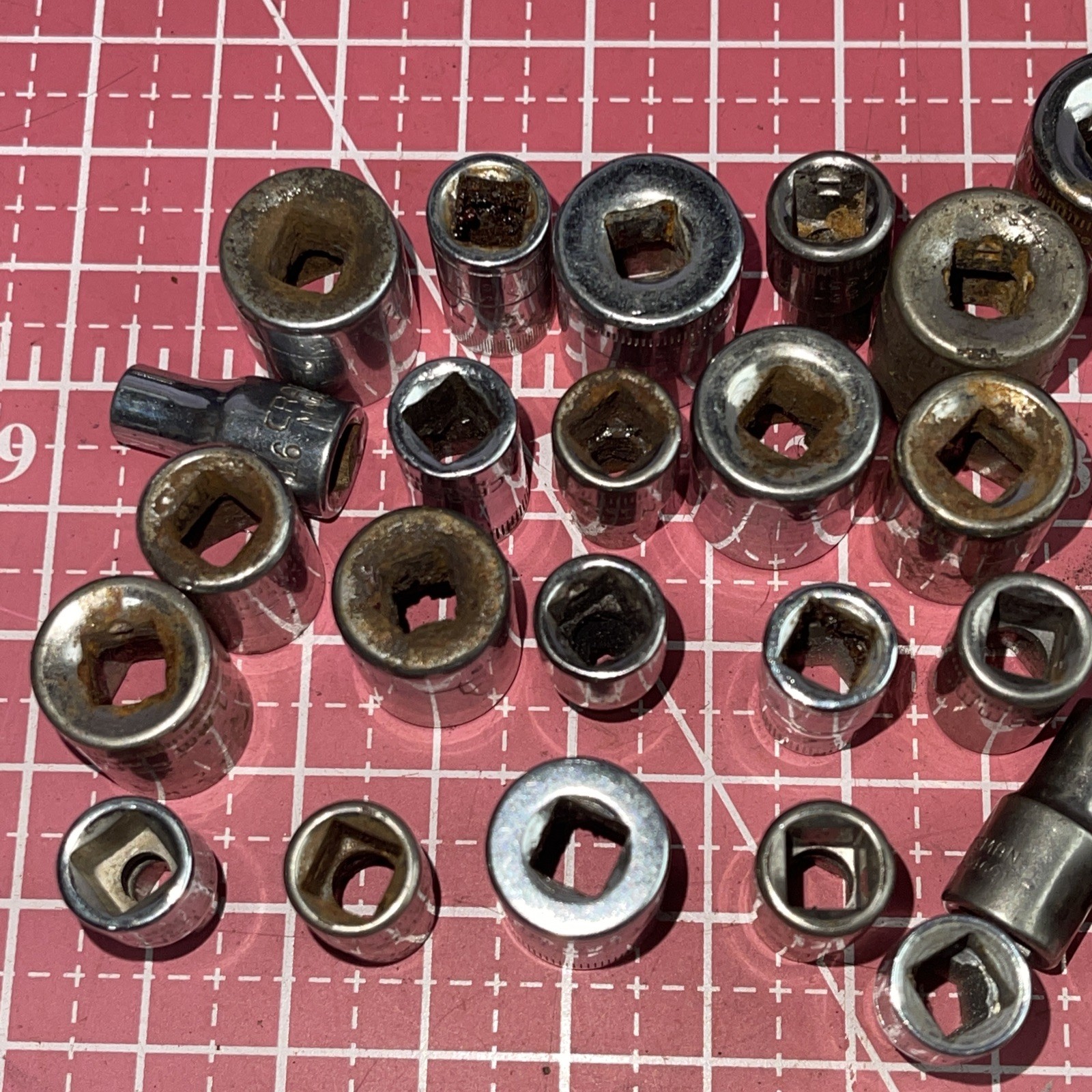Sears Craftsman USA 150 Piece 1/4” Drive Metric SAE Socket Lot Deep 1/4 6 12 Pt