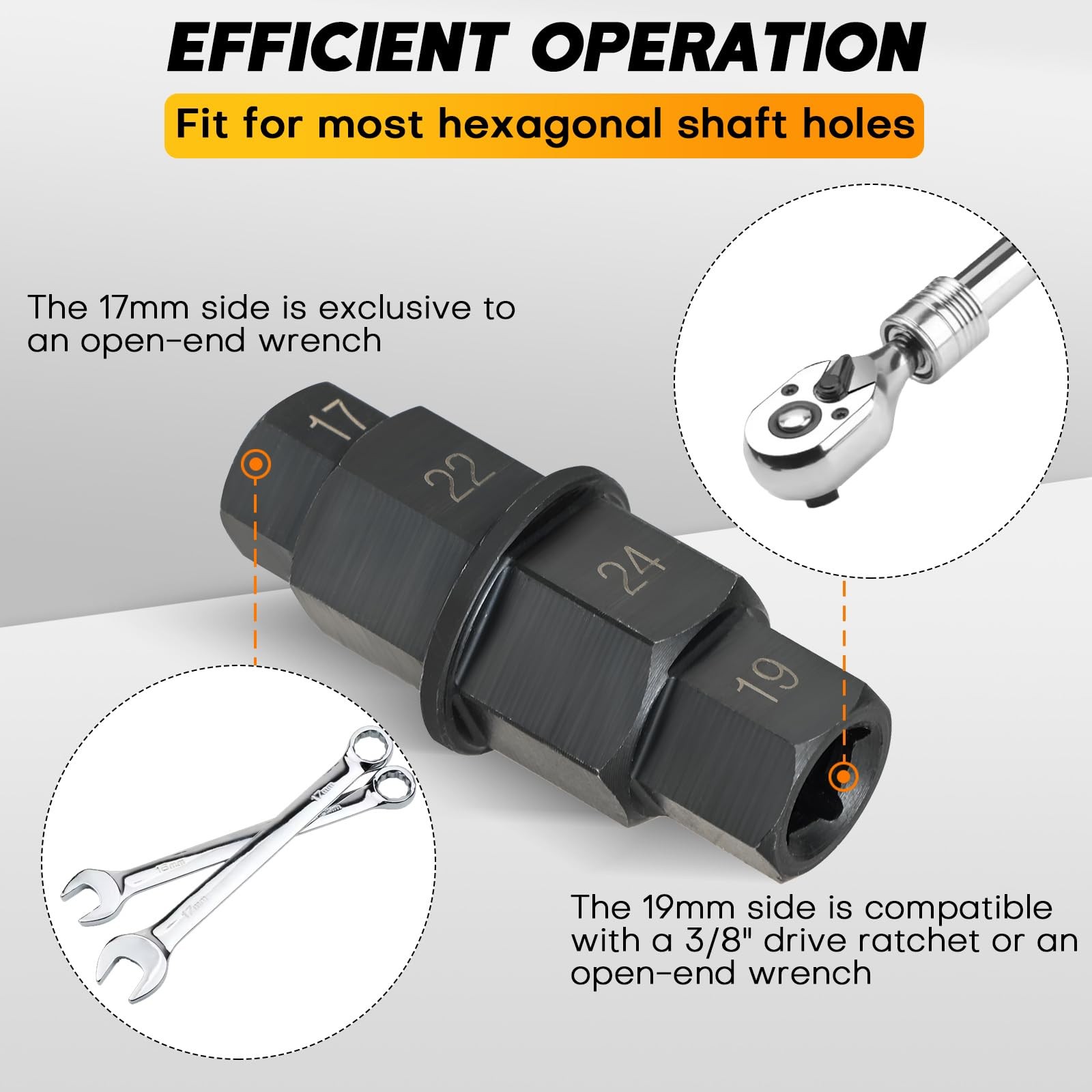 weyleity Hex Axle Motorcycle Tool | Allen Front Wheel Spindle Socket…