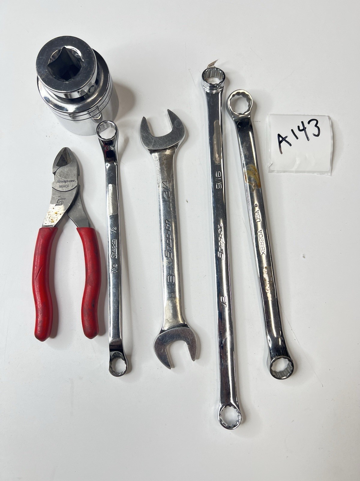 Snap-on Mixed SAE Wrench Socket Pliers Tool Lot 86ACF LDH522 OEX24B XDH20A A143