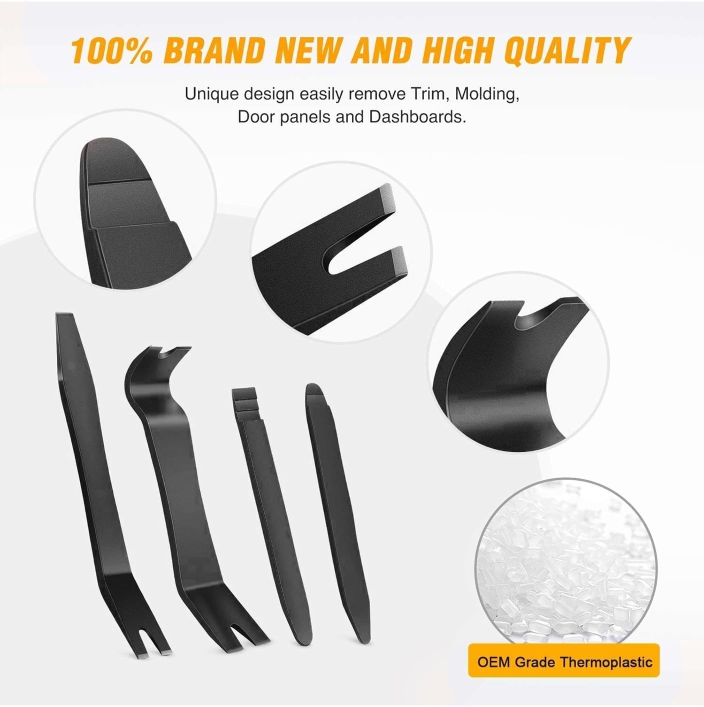 5 PCS Nylon Auto Trim Removal Tool Kit No-Scratch Removal Tool Kit for Car Cl…