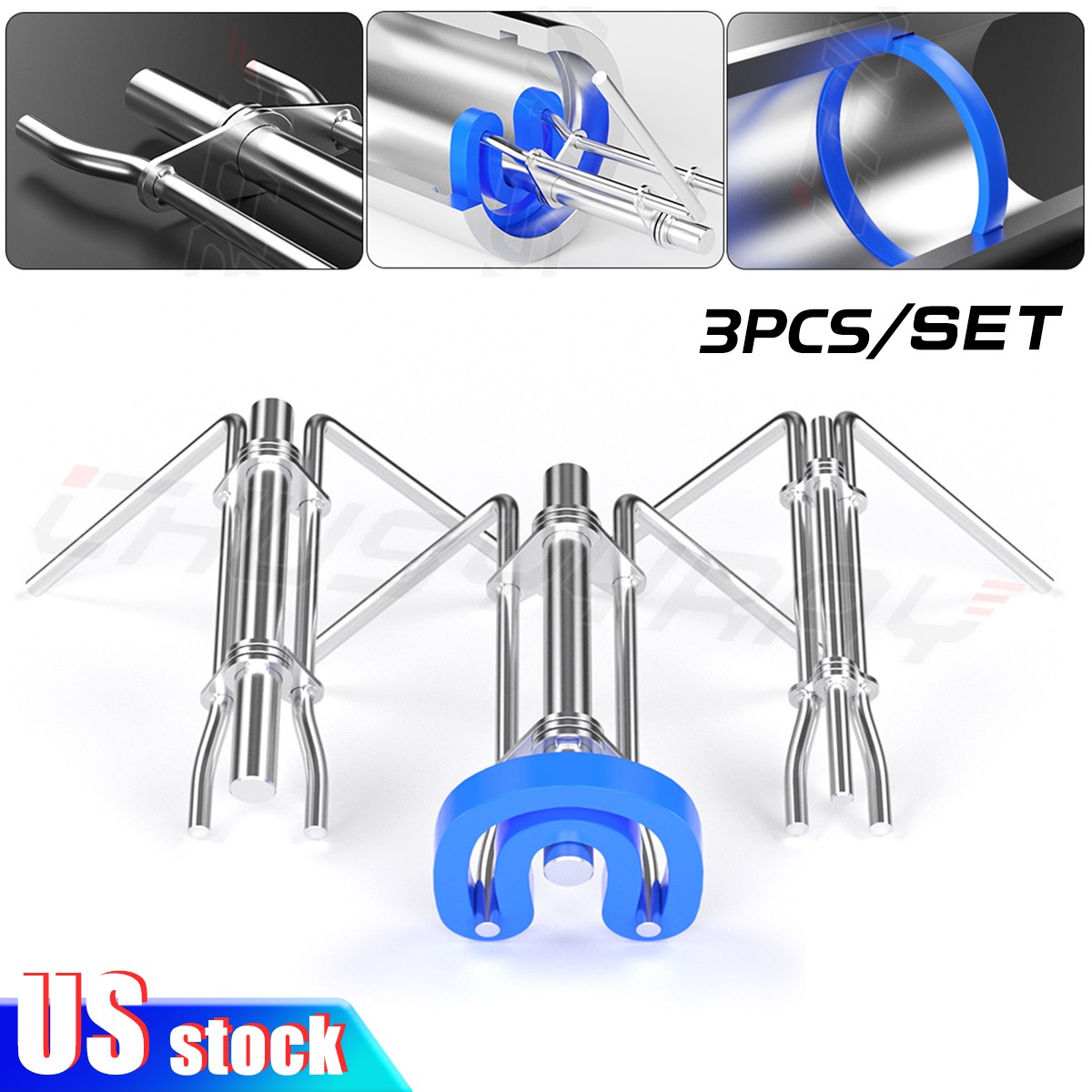 3-Pack Hydraulic Seal Installation Tools Hydraulic Cylinder Piston Repair Seal
