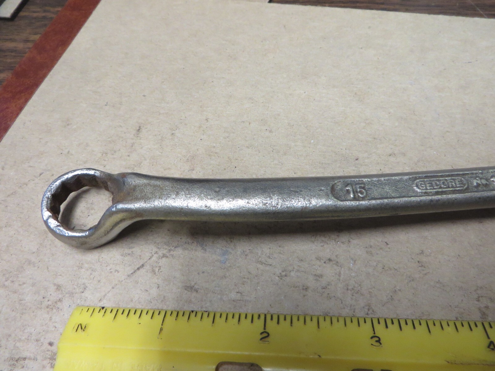 GEDORE 12 POINT OFFSET BOX 14mm x 15mm COMBINATION WRENCH # 13