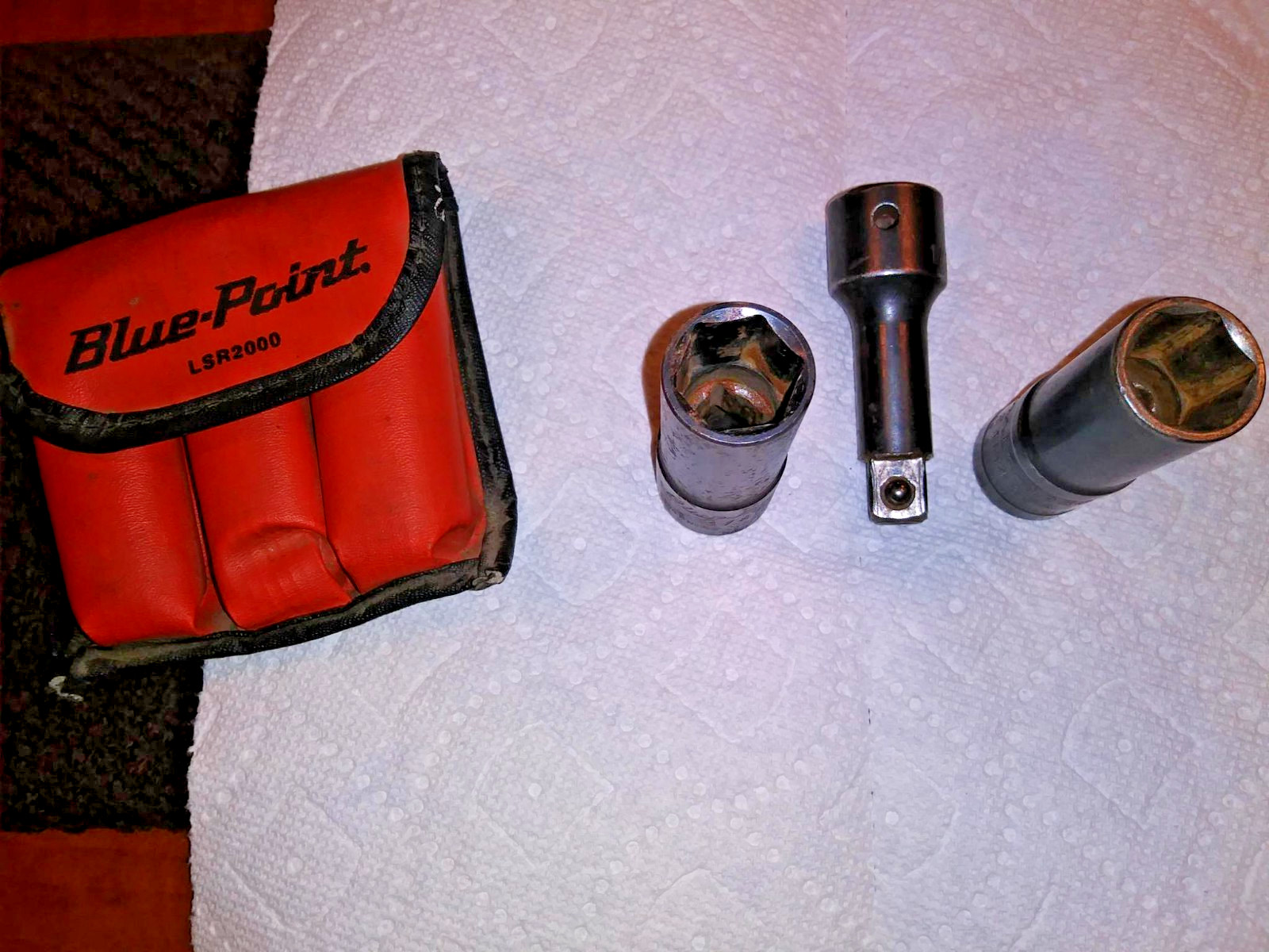 BLUEPOINT BY SNAP-ON LSR2000 1/2 INCH DRIVE THIN WALL IMPACT FLIP SOCKET SET