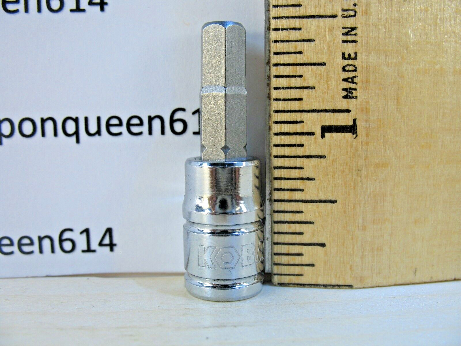 KOBALT 87754-0622, 1/4″ Drive Hex Bit Socket H6mm – Brand New